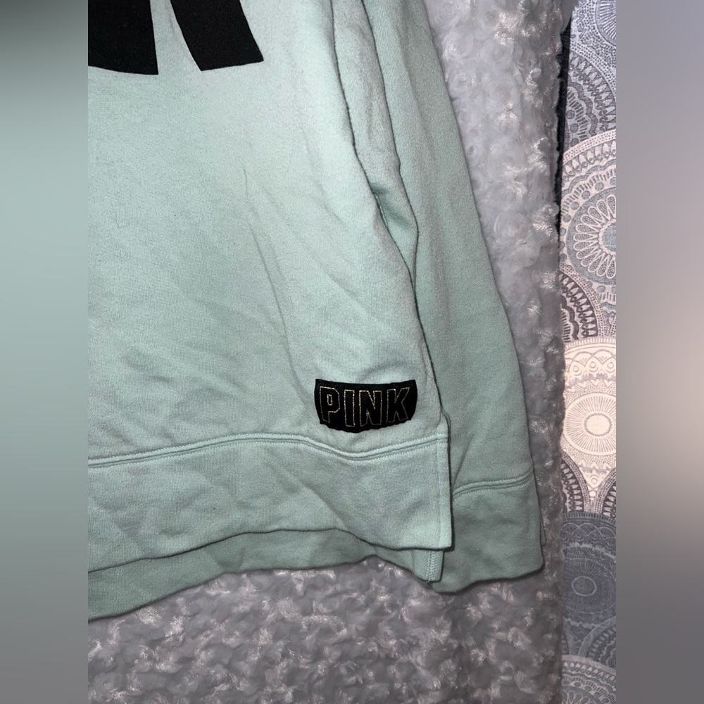 Victoria's Secret PINK Mint Green Sweatshirt Size Large - Picture 5 of 6